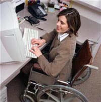 disabled worker